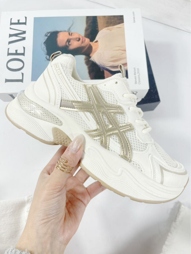 Botines mujer tipo asics filo oro 38