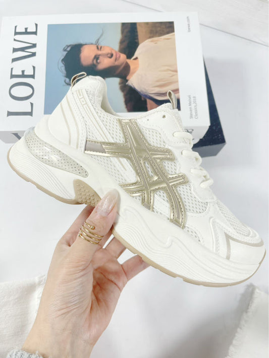 Botines mujer tipo asics filo oro 40